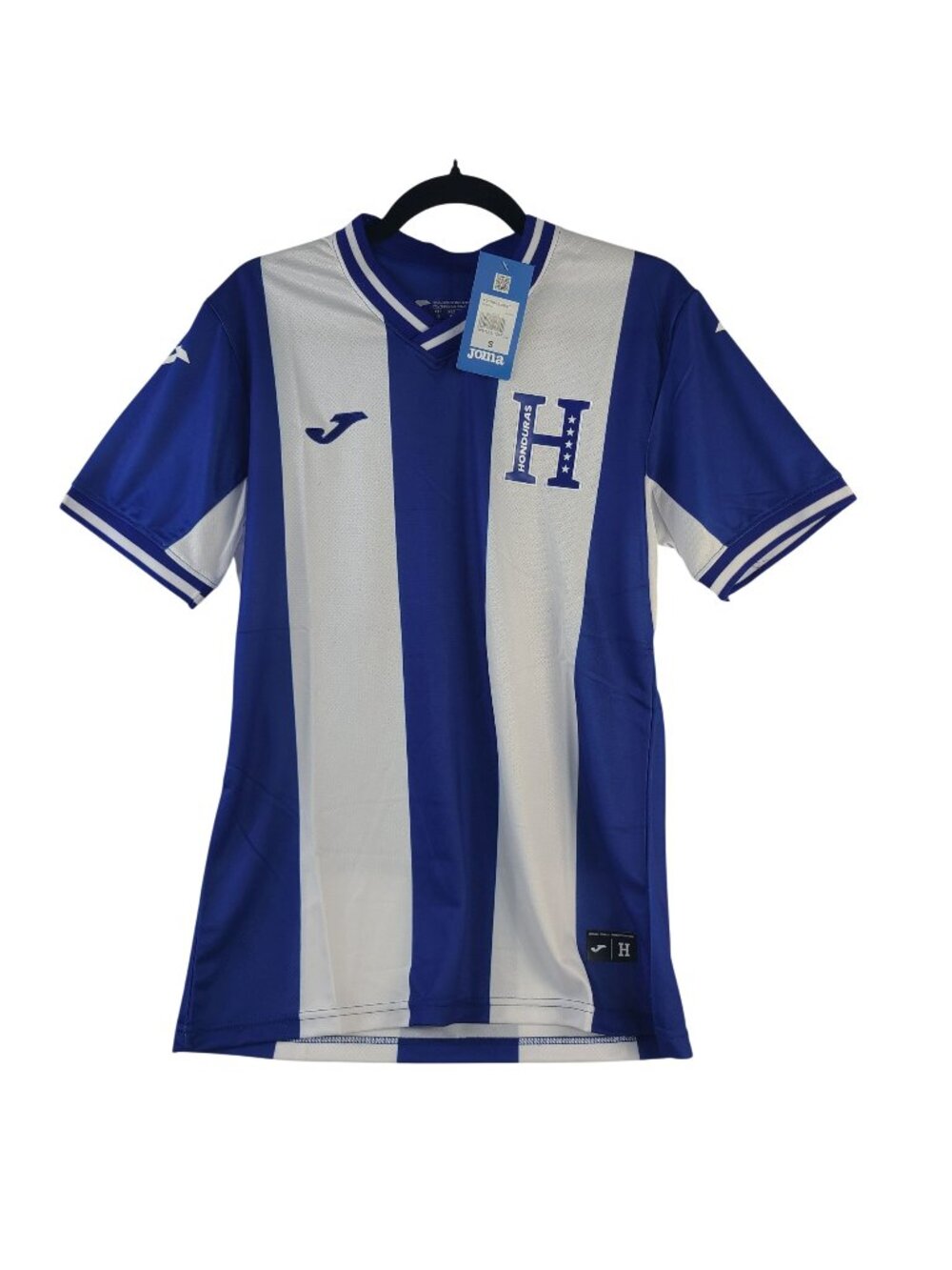 NEW Joma Honduras National Team Blue & White Striped Football Jersey Sz S